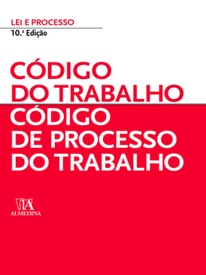 cover image of Código do Trabalho--Código de Processo do Trabalho--10ª Edição